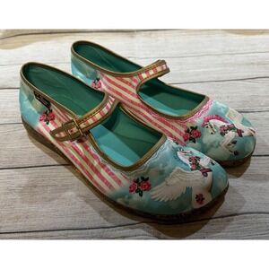 Hot Chocolate Design Chocolaticas Pegasus Mary Jane Flats Shoes Sz 41 / US 11